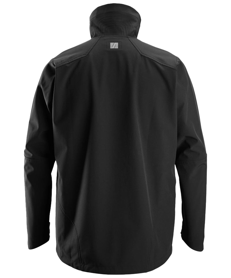 Snickers softshell werkjas 1205 zwart achterkant