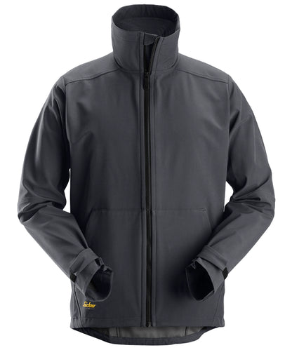 Snickers softshell werkjas 1205 grijs voorkant