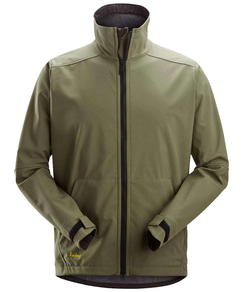 Snickers softshell werkjas 1205 groen voorkant