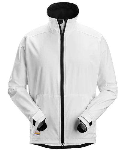 Snickers softshell werkjas 1205 wit voorkant