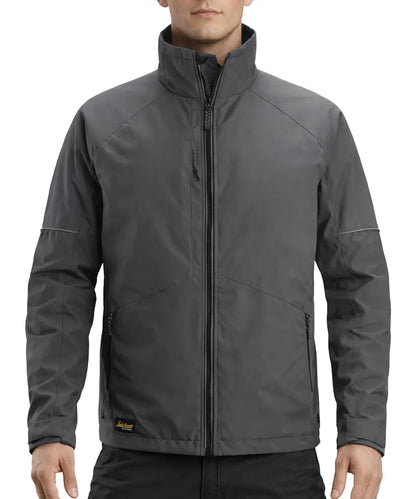 Snickers AllroundWork Winterjack 1158 grijs aan model