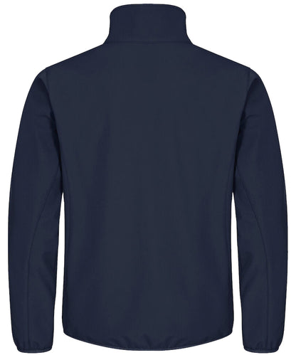 Softshell jas Clique basic Navy achterkant