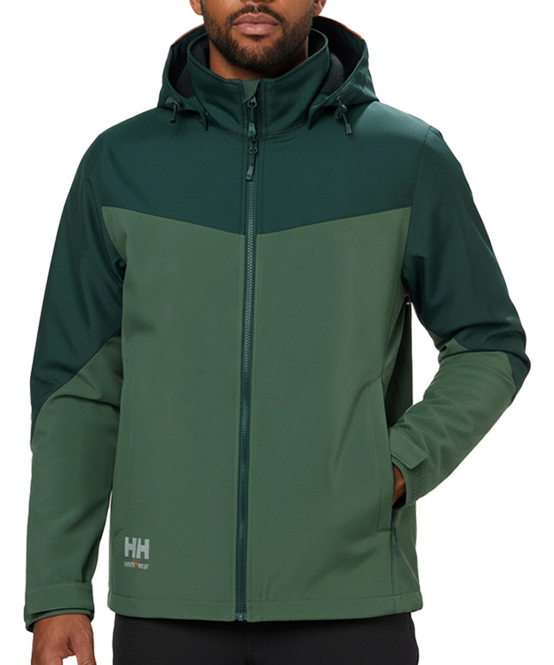 Softshell jas Oxford Helly Hansen aan foto model