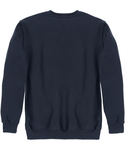 Carhartt sweater ronde hals navy heren voorkant