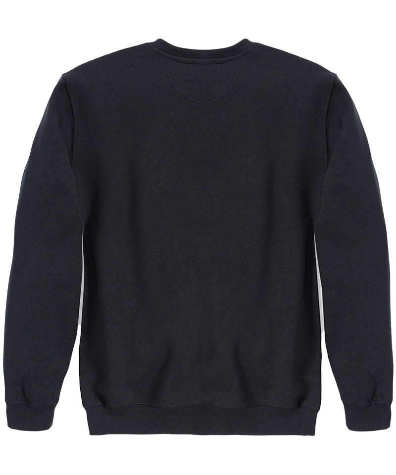 Carhartt sweater ronde hals zwart heren achterkant