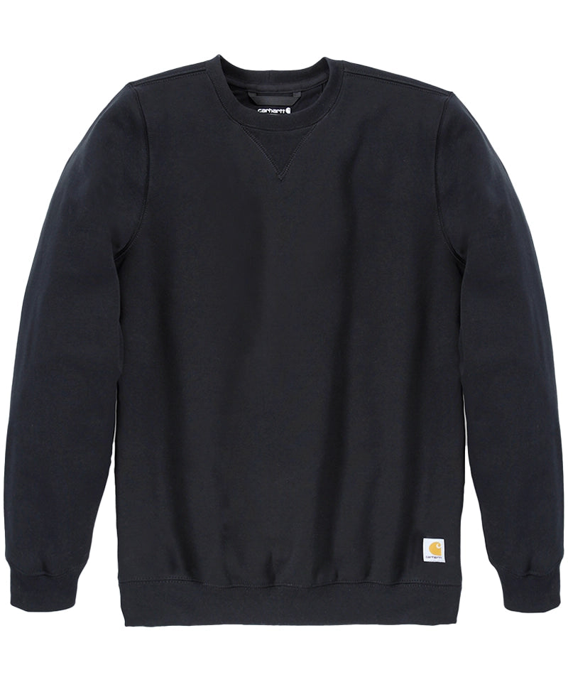 Carhartt sweater ronde hals zwart heren voorkant