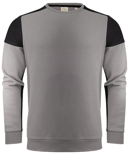 Sweater Printer Prime Grijs-Zwart voorkant