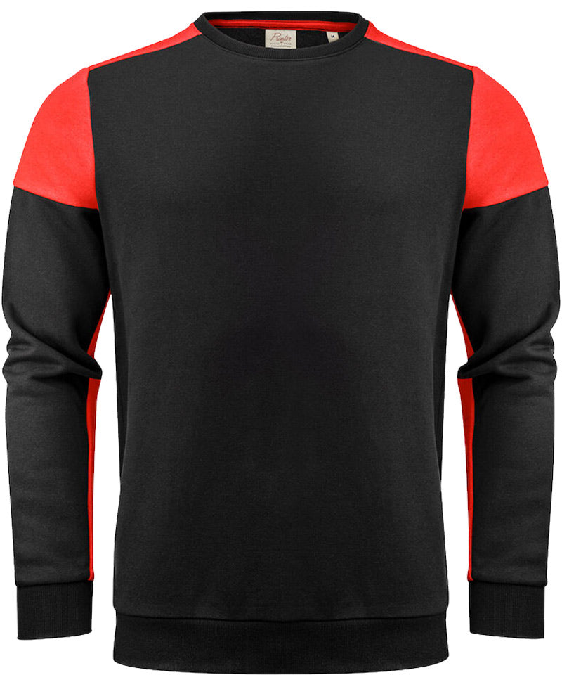 Sweater Printer Prime Zwart-Rood voorkant