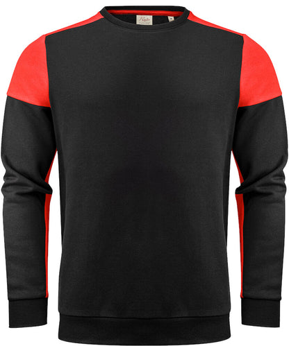 Sweater Printer Prime Zwart-Rood voorkant