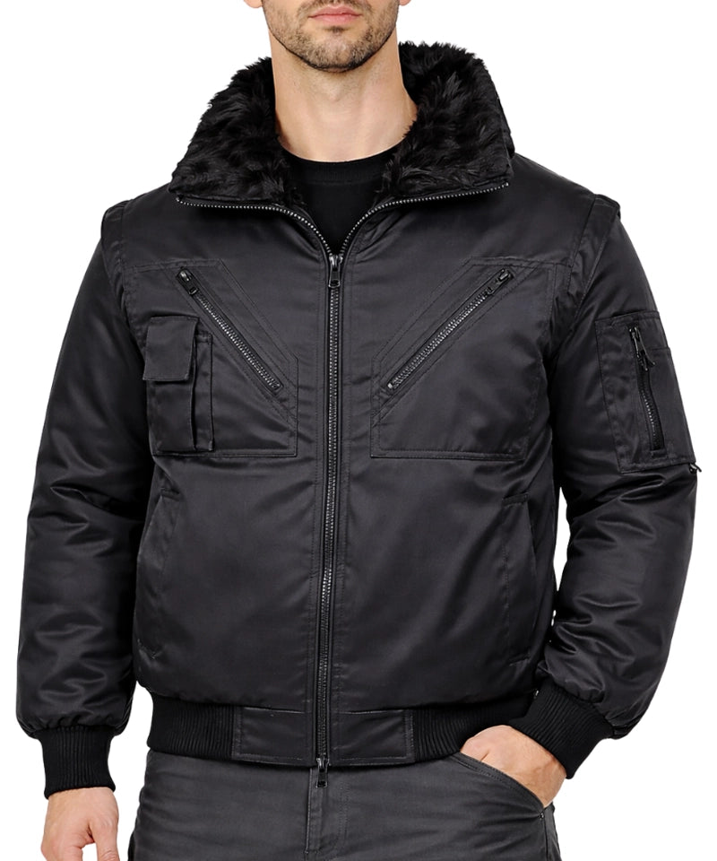 Pilot jack Beaver zwart aan model foto