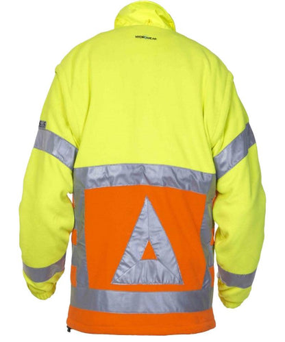 Verkeersregelaar fleecevest Hydrowear Florence achterkant