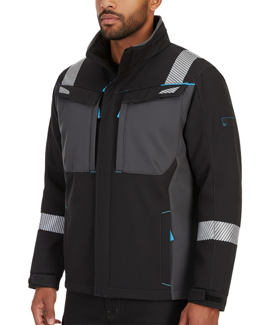 Vlamvertragende softshell antistatisch Portwest FR704 aan foto model