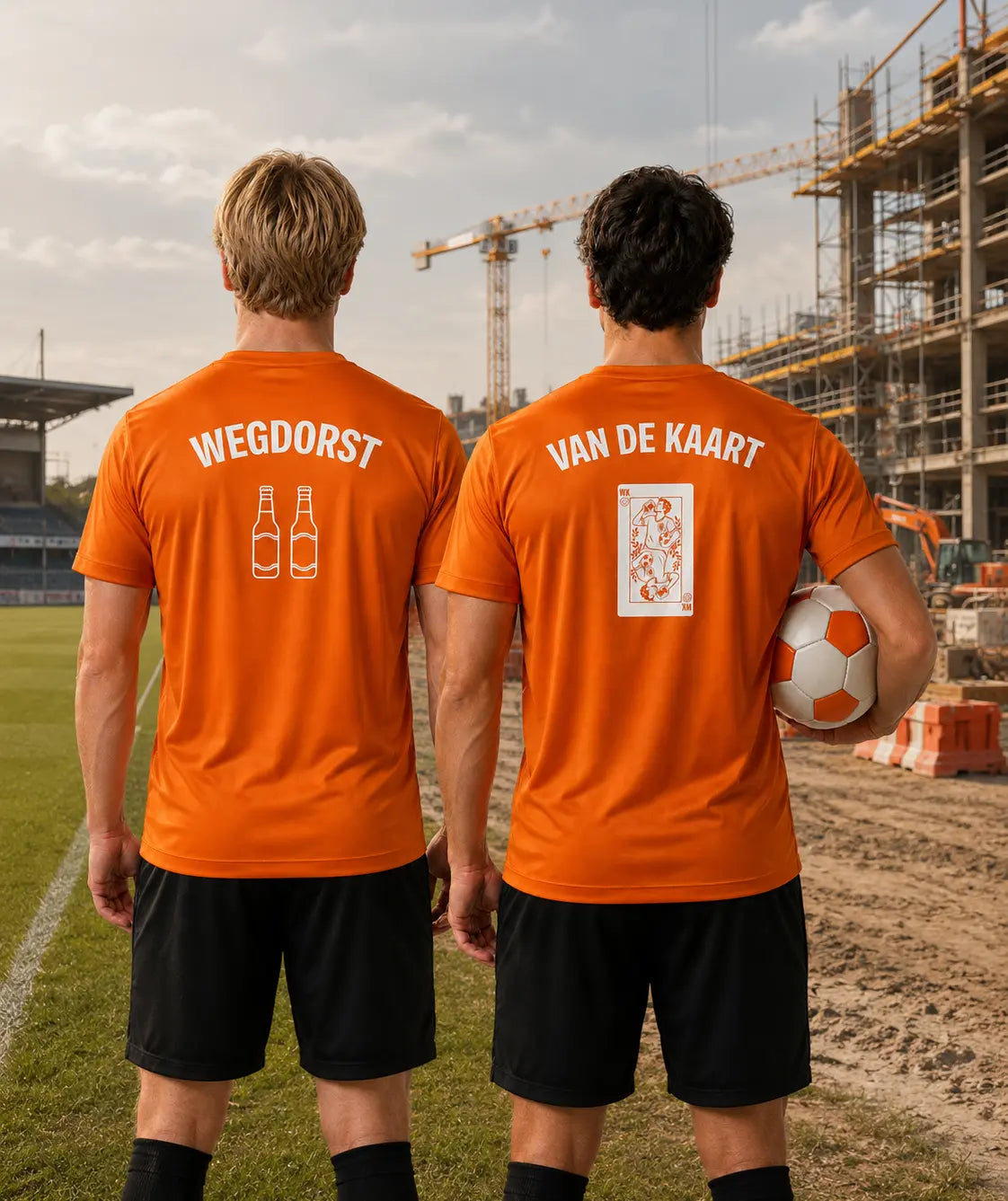 Oranje T-shirt van de Kaart en Wegdorst