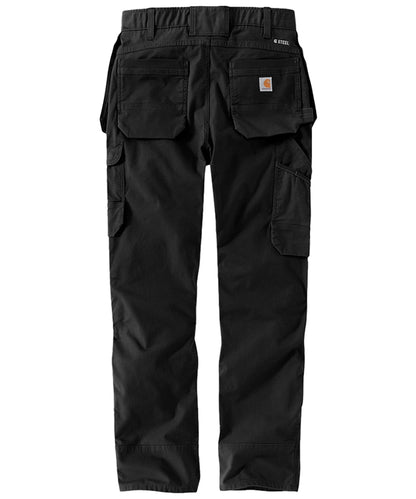 Carhartt stretch werkbroek 105070 achterkant liggend zwart