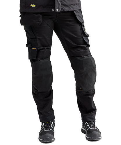 Dames werkbroek stretch Snickers 6247 aan foto