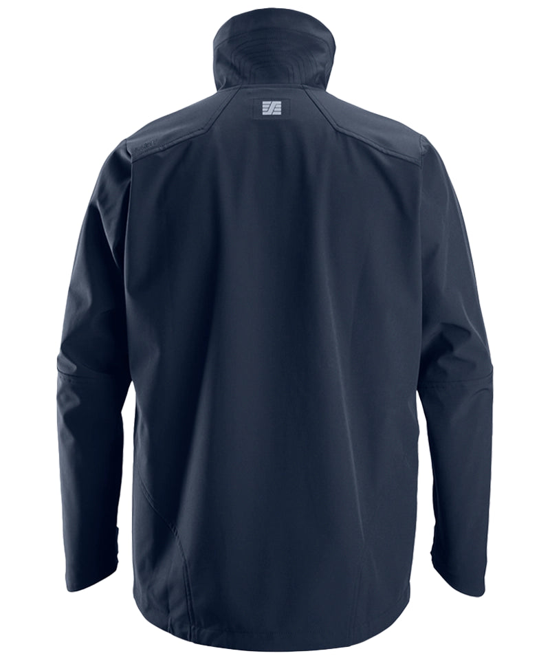 Snickers softshell werkjas 1205 navy achterkant