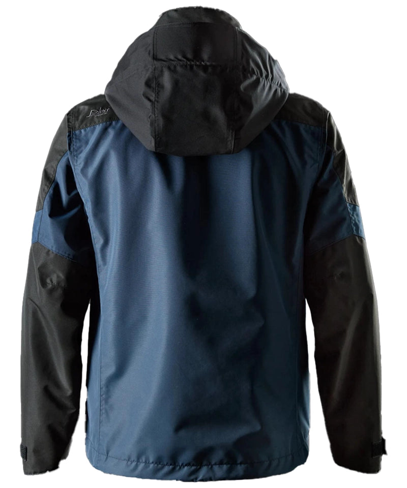 Snickers waterdichte Shell jas 1304 navy achterkant