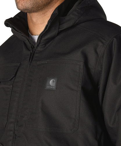 Carhartt Steel Braddock jas 107192 logo zwart