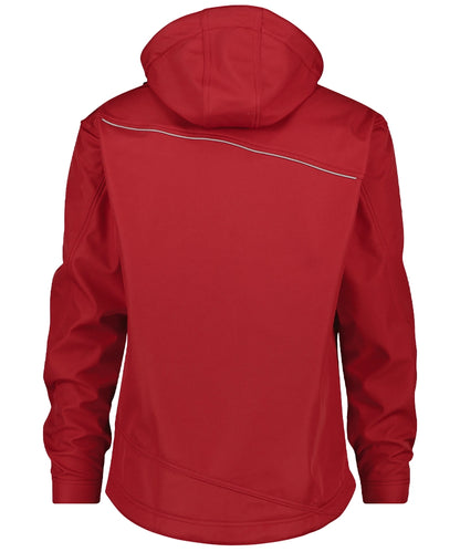Softshell Jas Tavira Dassy achterkant rood