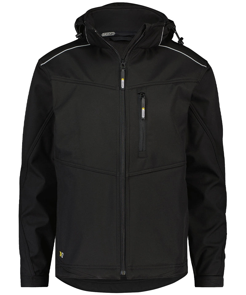 Softshell Jas Tavira Dassy zwart voorkant