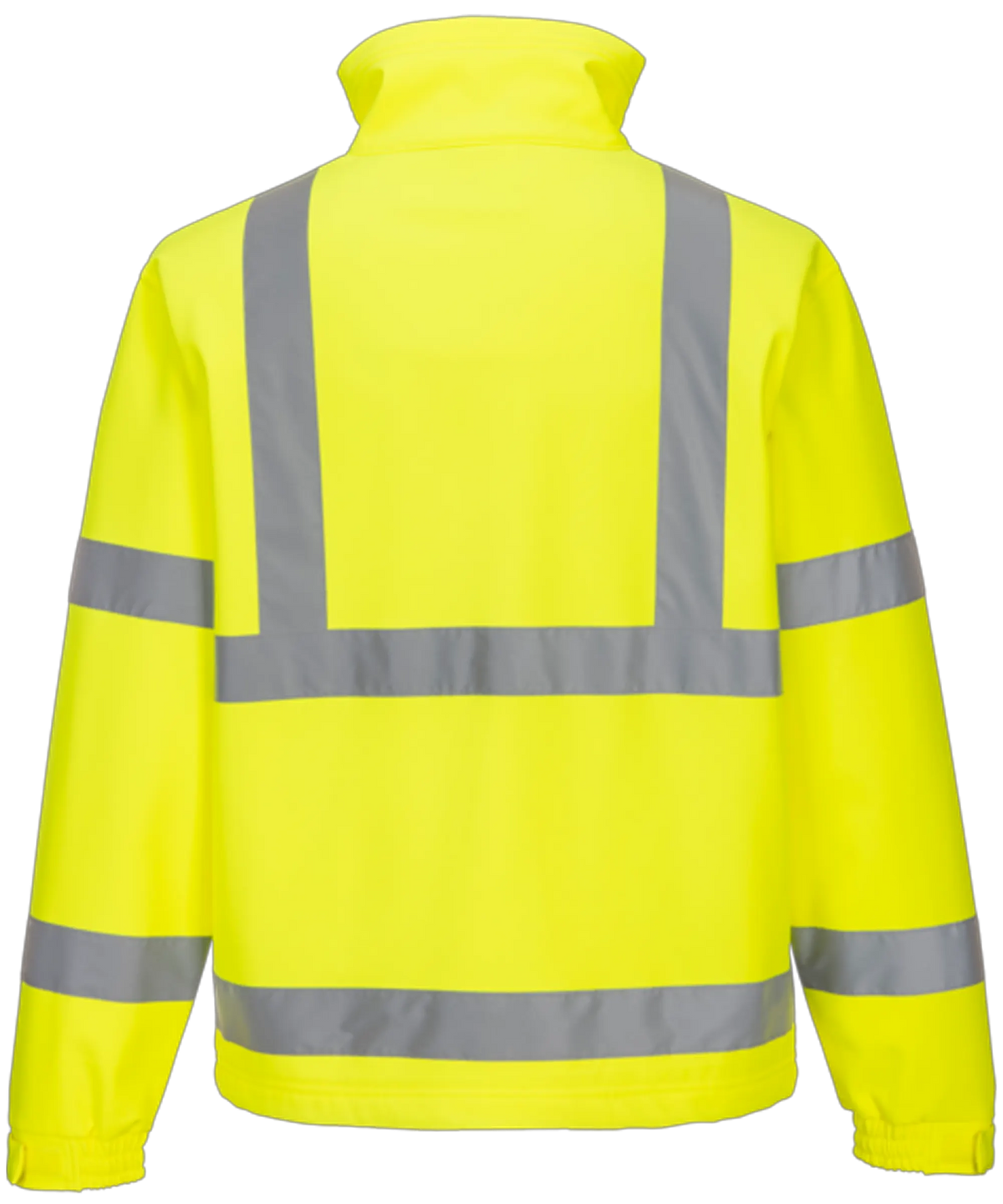 High-visibility softshell jas geel S424 Portwest achterkant
