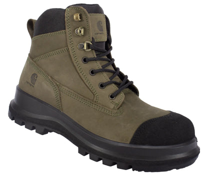 Werkschoenen Carhartt Detroit Groen met rits S3 SRC HRO schuin