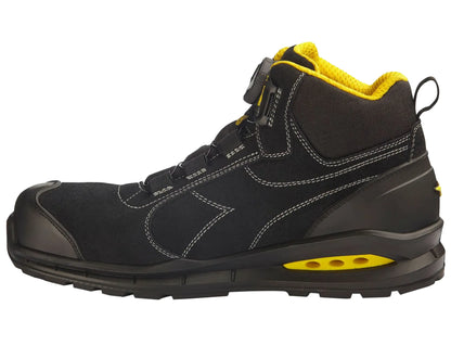 Werkschoenen diadora 182533, zwart met geel, binnenkant