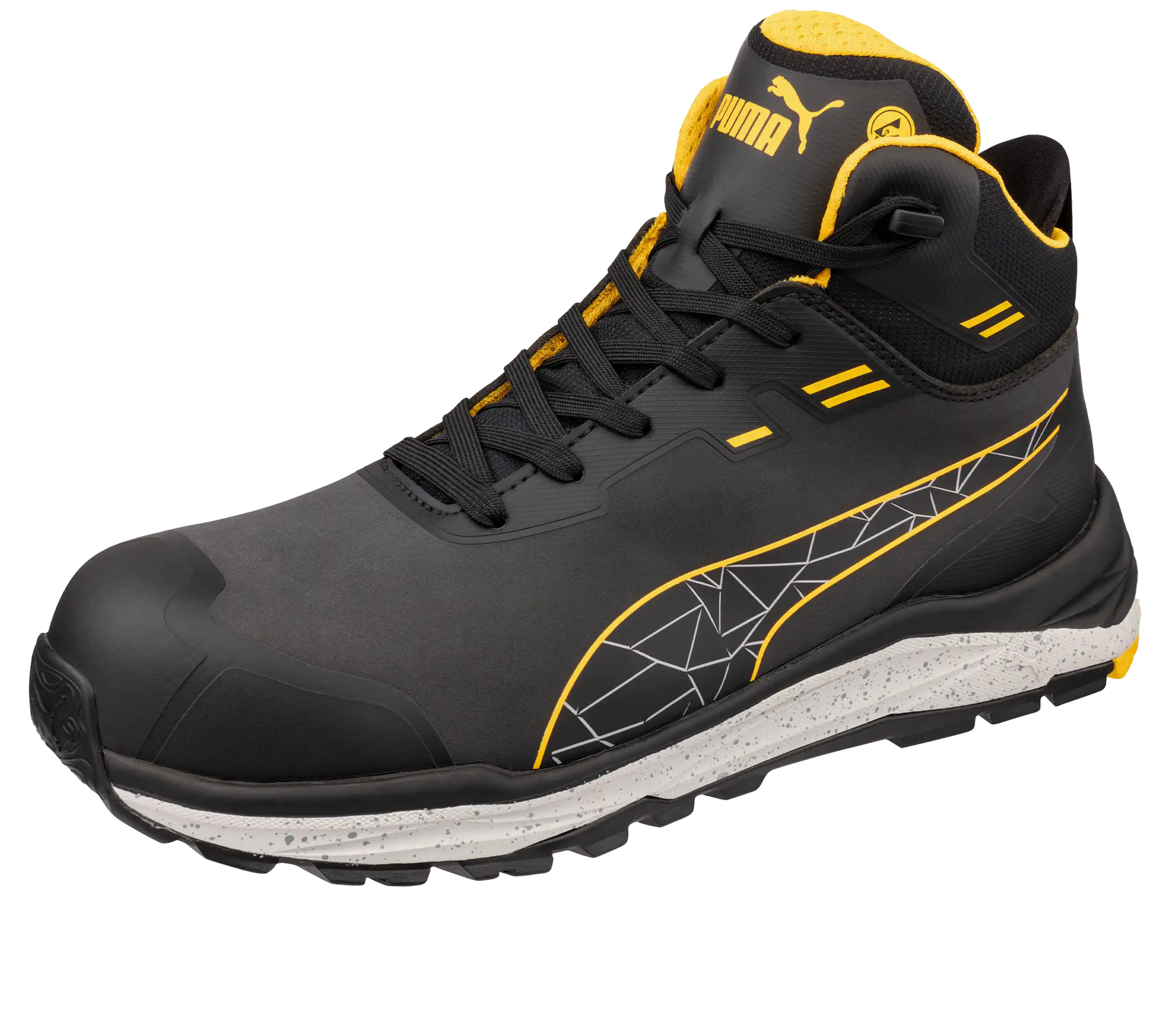Puma werkschoenen Xplore Hoog S3S ESD FO HRO SR 63563 schuin neus