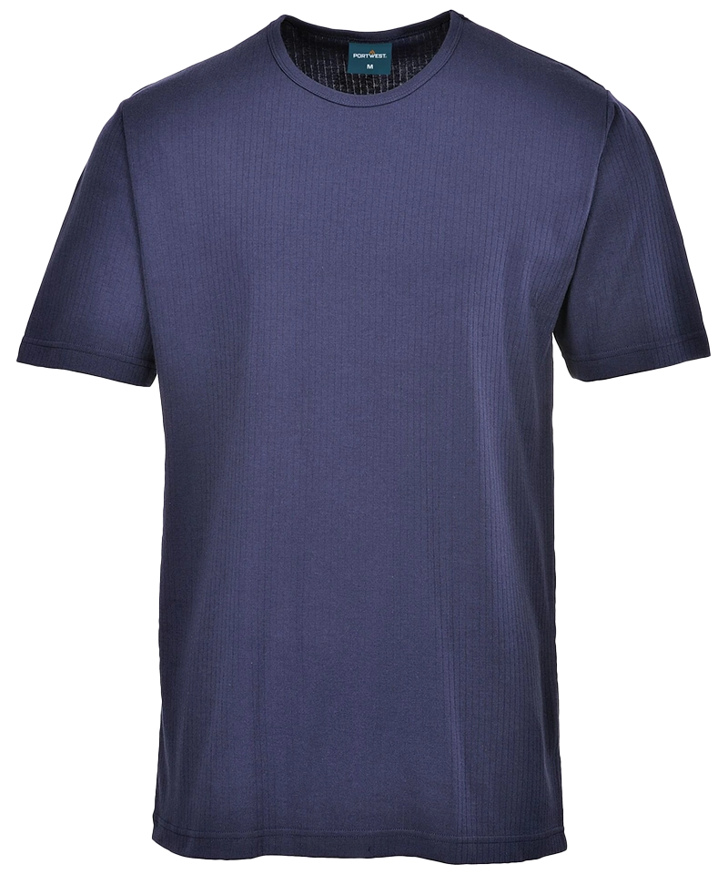 Thermo shirt korte mouwen Portwest B120 voorkant navy