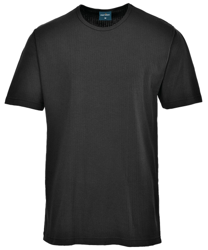 Thermo shirt korte mouwen Portwest B120 voorkant zwart