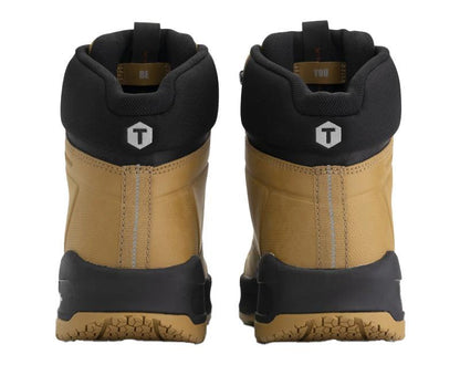 Totectors werkschoenen S7L Williams hoog bruin achterkant