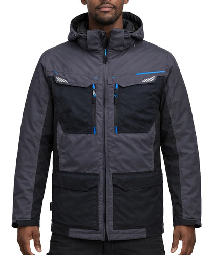 Winterjas Portwest T740 grijs aan model