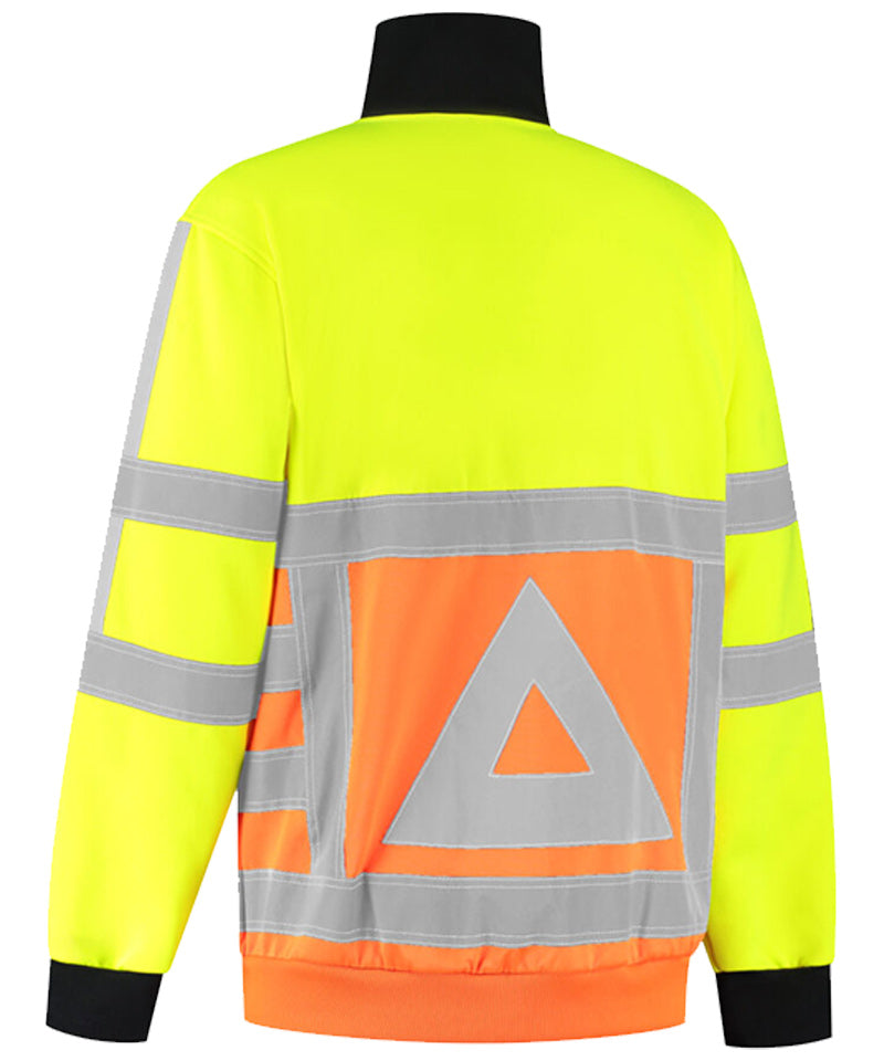 Zipneck sweater Verkeersregelaars RWS - Achterkant