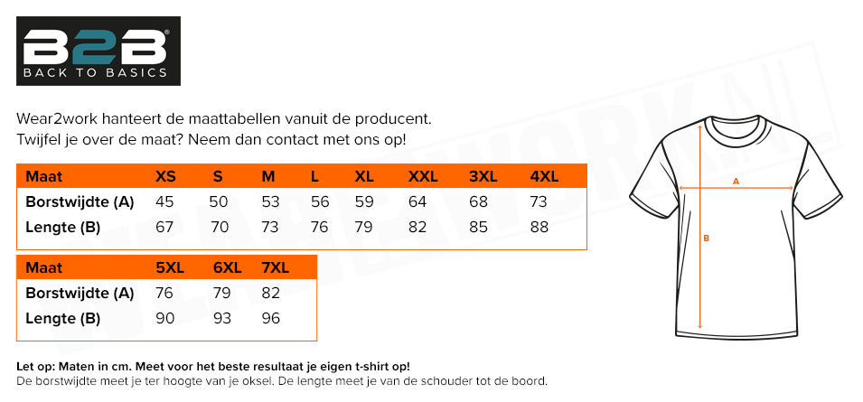 T-shirt ronde hals Back to basics
