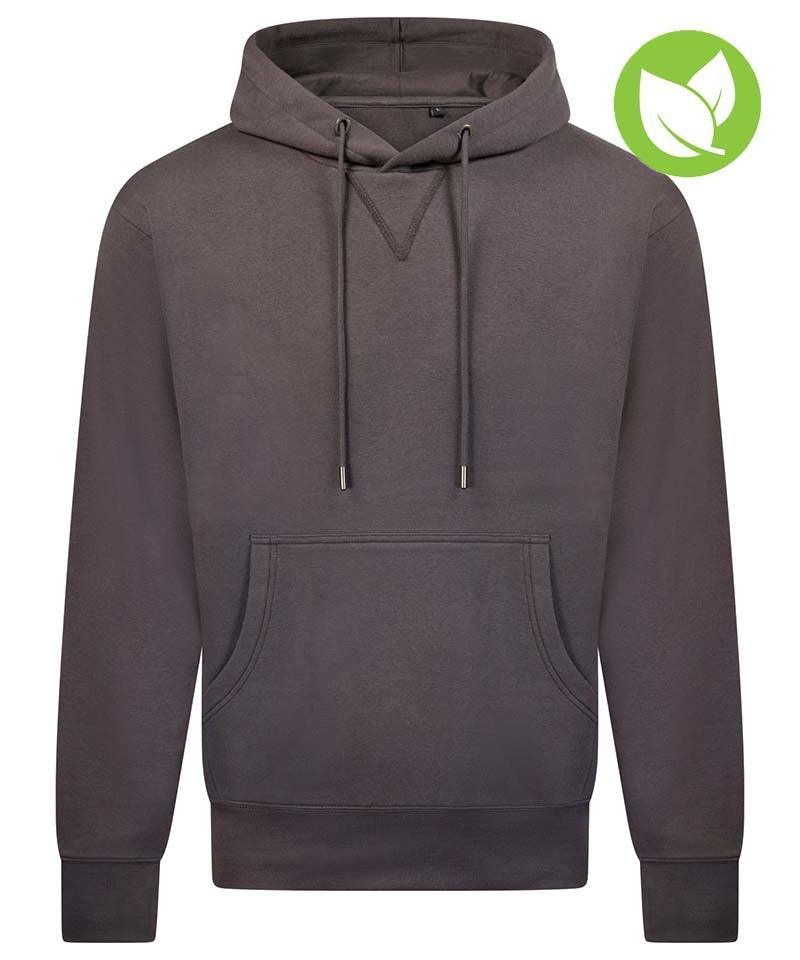 Hoodie Back to basics antraciet