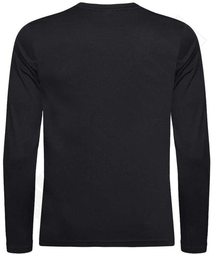 T-shirt active lange mouwen clique zwart achterkant
