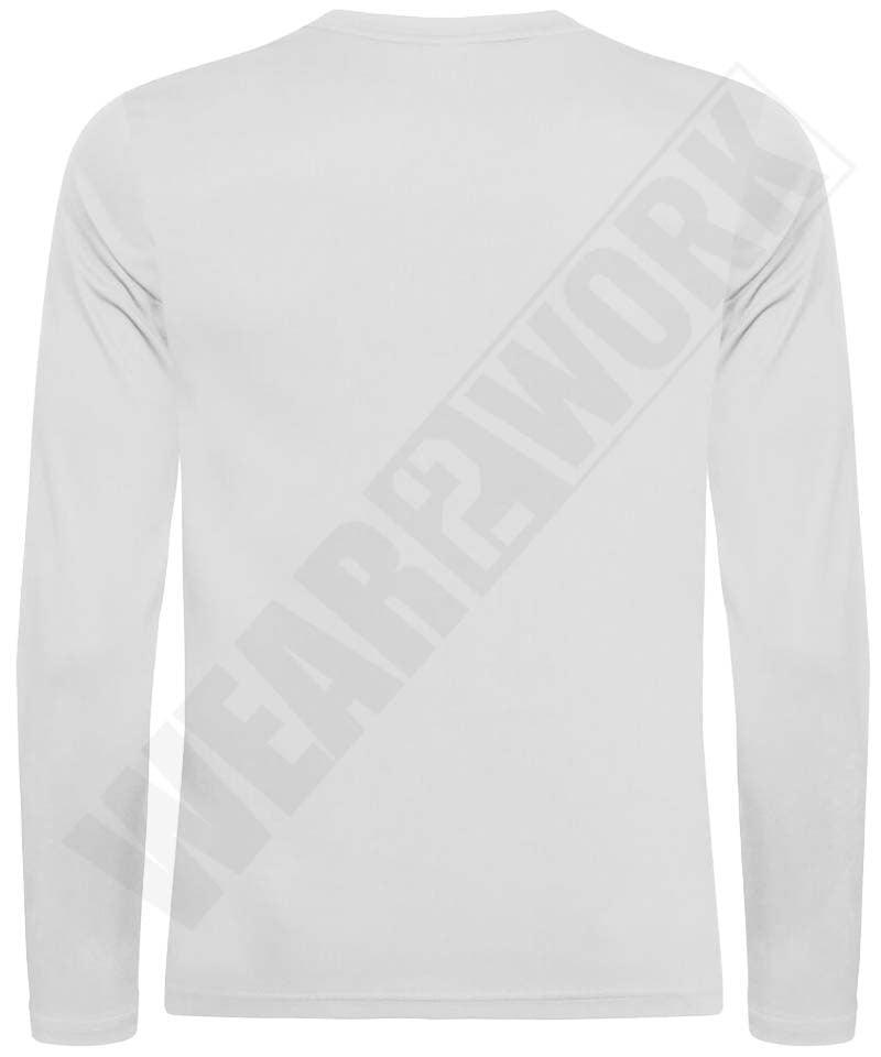 T-shirt active lange mouwen clique wit achterkant