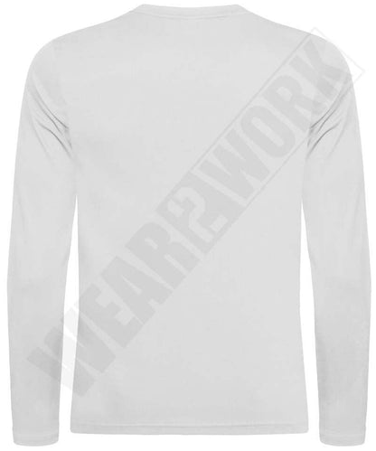 T-shirt active lange mouwen clique wit achterkant
