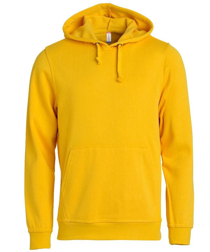 basic hoodie clique geel
