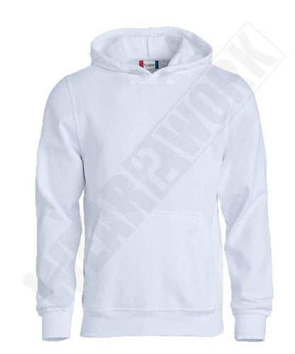 Basic hoodie junior Clique wit