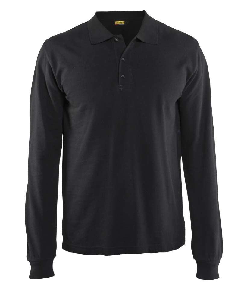 Poloshirt met lange mouwen Blaklader 3388 zwart