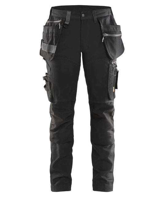 Dames werkbroek stretch Blaklader 7115 zwart voorkant