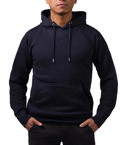 Back to Basics Basic Hoodie Timmy navy aan model