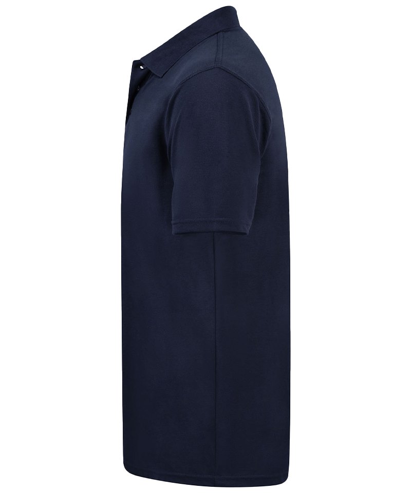 Back to Basics Basic Poloshirt Tony navy zijkant