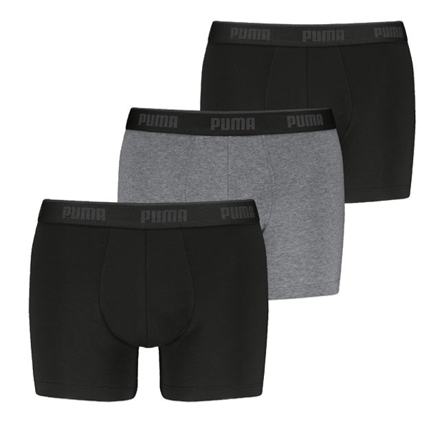 Puma boxershorts 3-pack grijs