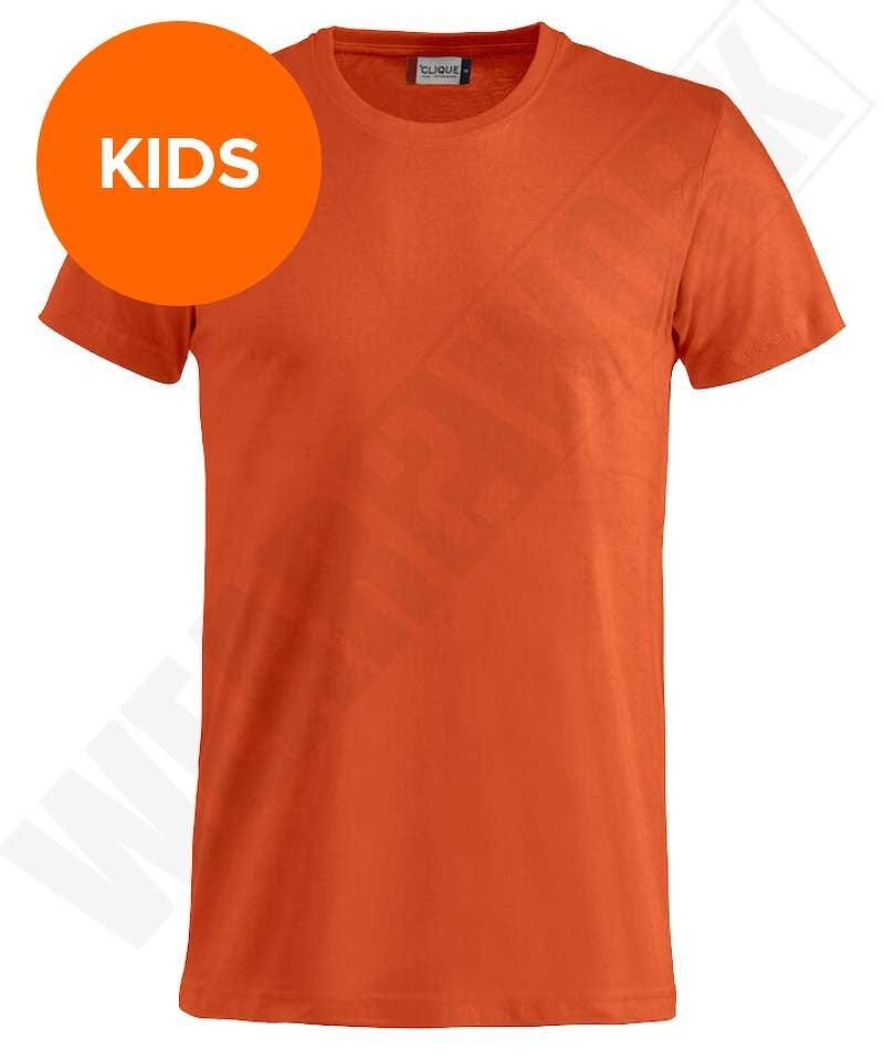 Kinder T-shirt Clique oranje