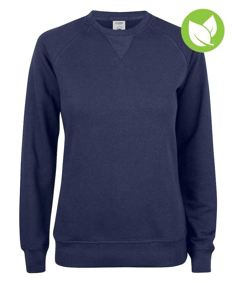 Sweater Premium Oc Clique dames navy blaadje