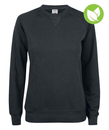 Sweater Premium Oc Clique dames zwart blaadje