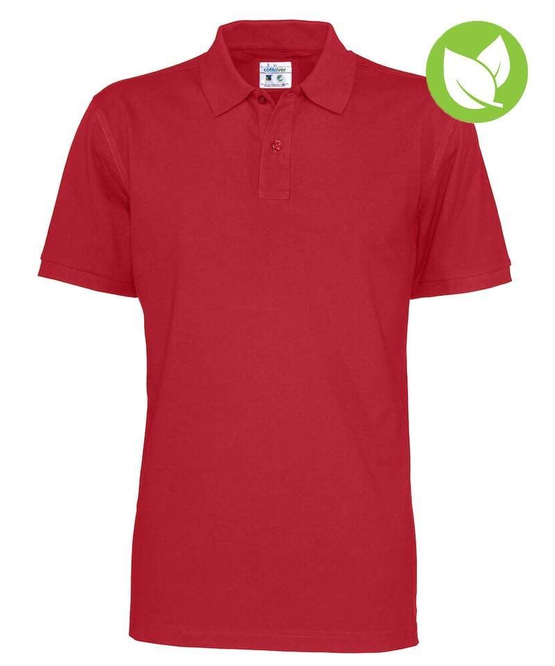 Poloshirt Cottover heren rood