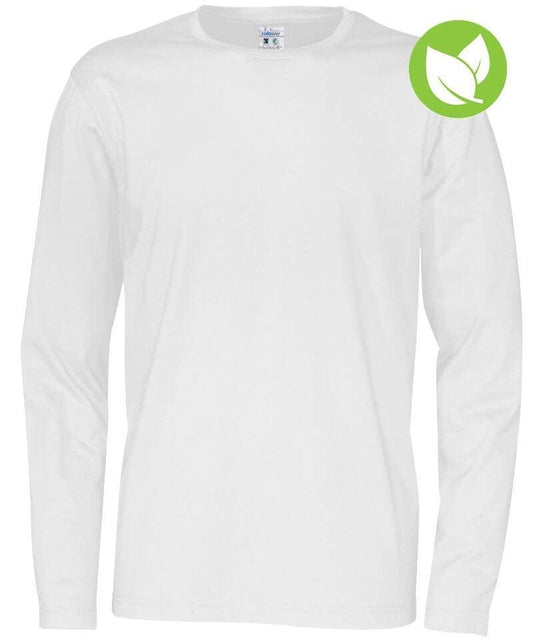 Cottover t-shirt met lange mouw wit